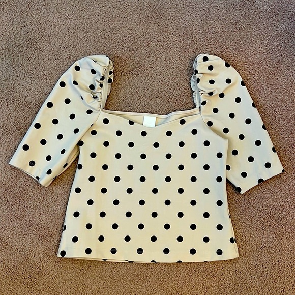 Polka Dots H&M Shirt with Semi Puffy Sleeves - Picture 1 of 4